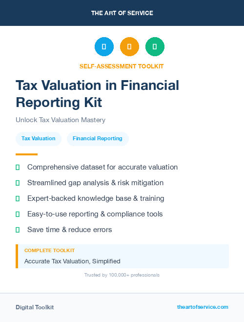 Tax Valuation in Financial Reporting Kit