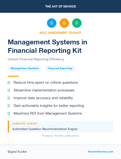 Management Systems in Financial Reporting Kit