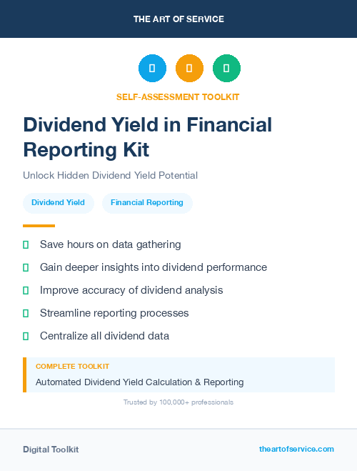 Dividend Yield in Financial Reporting Kit