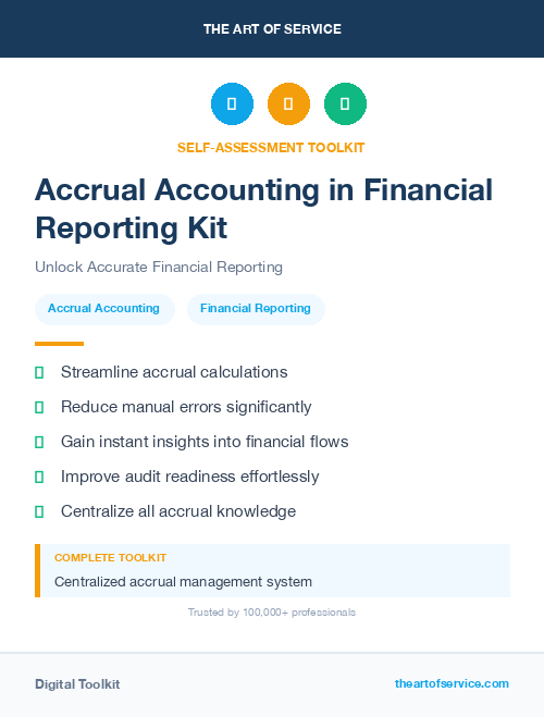 Accrual Accounting in Financial Reporting Kit