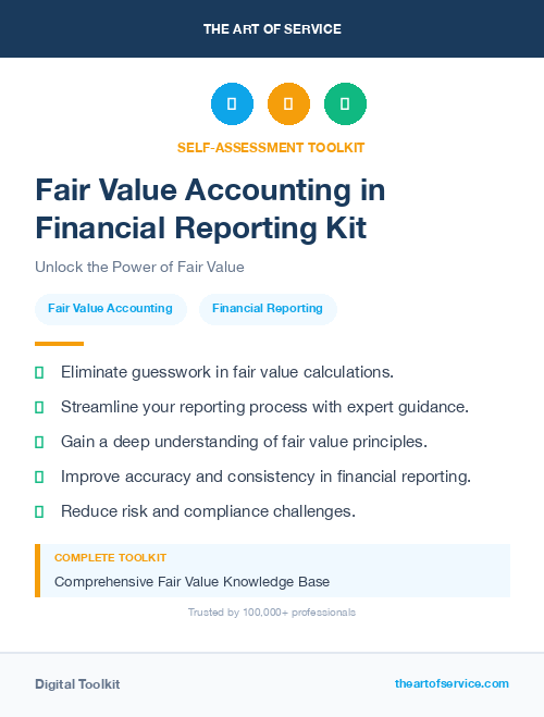 Fair Value Accounting in Financial Reporting Kit