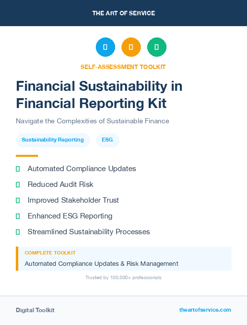 Financial Sustainability in Financial Reporting Kit