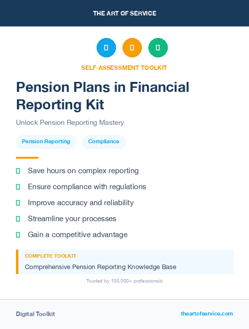 Pension Plans in Financial Reporting Kit