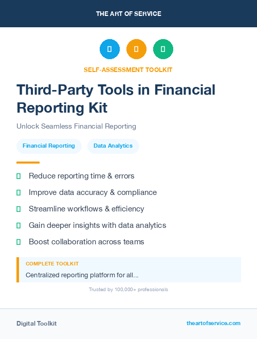 Third-Party Tools in Financial Reporting Kit