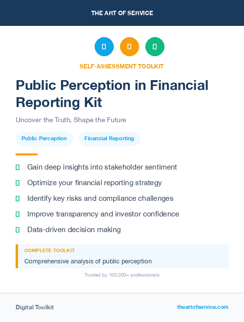 Public Perception in Financial Reporting Kit