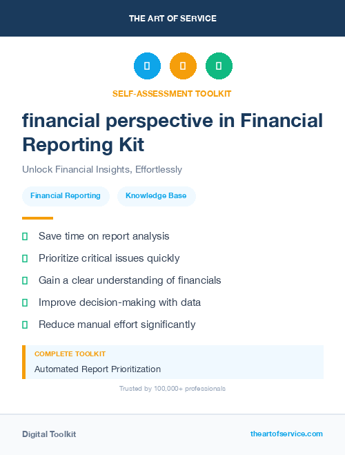 financial perspective in Financial Reporting Kit
