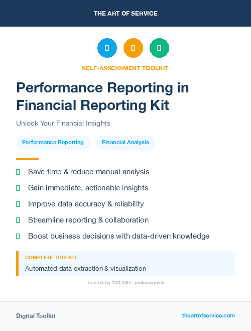 Performance Reporting in Financial Reporting Kit