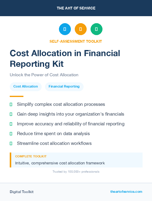 Cost Allocation in Financial Reporting Kit