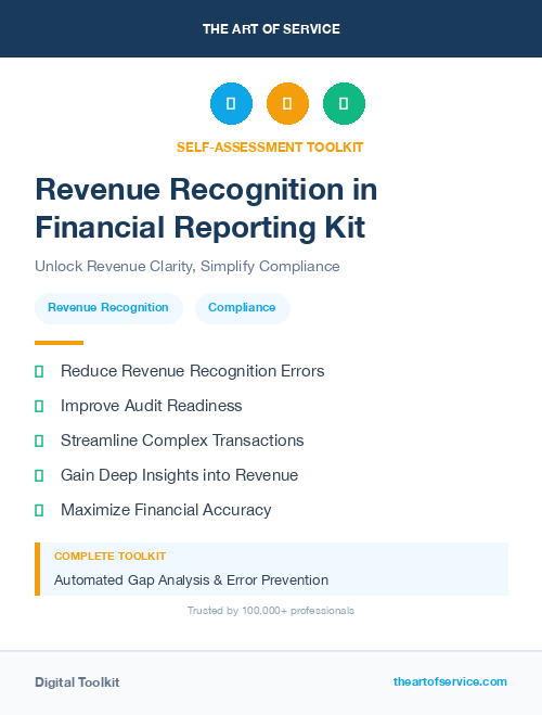 Revenue Recognition in Financial Reporting Kit