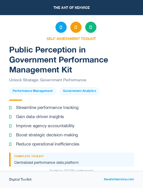 Public Perception in Government Performance Management Kit