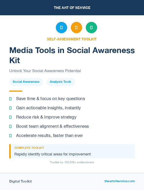 Media Tools in Social Awareness Kit