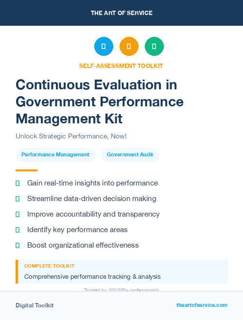 Continuous Evaluation in Government Performance Management Kit