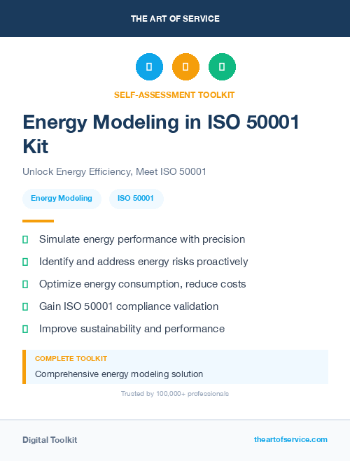 Energy Modeling in ISO 50001 Kit