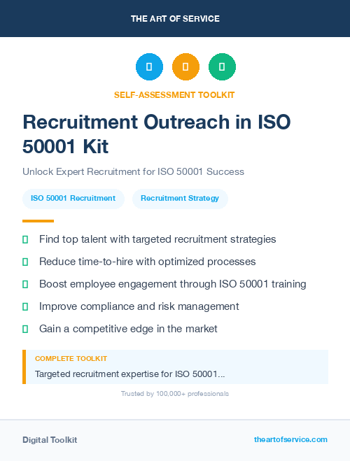 Recruitment Outreach in ISO 50001 Kit