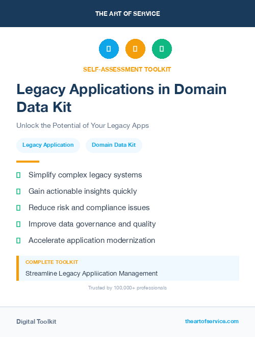 Legacy Applications in Domain Data Kit