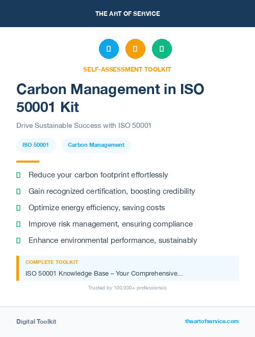 Carbon Management in ISO 50001 Kit