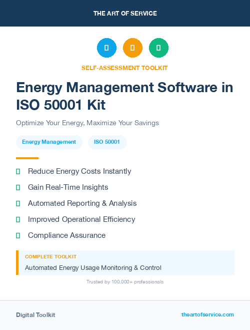 Energy Management Software in ISO 50001 Kit