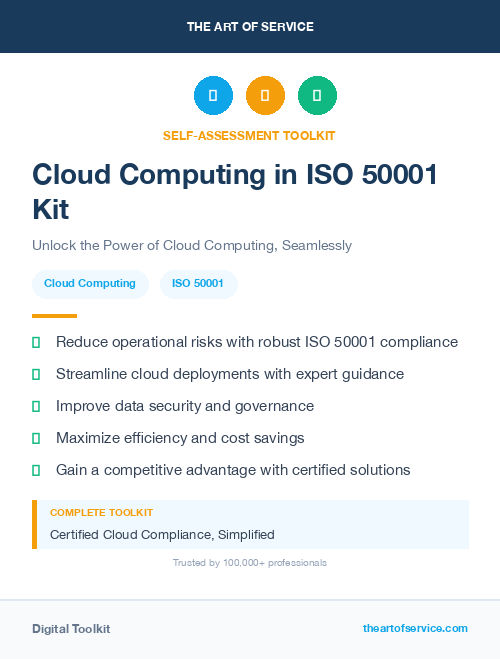 Cloud Computing in ISO 50001 Kit