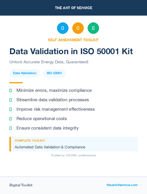 Data Validation in ISO 50001 Kit