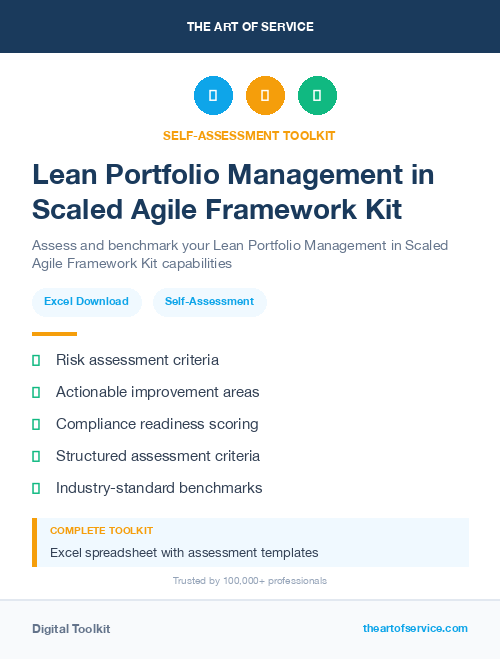 Lean Portfolio Management in Scaled Agile Framework Kit