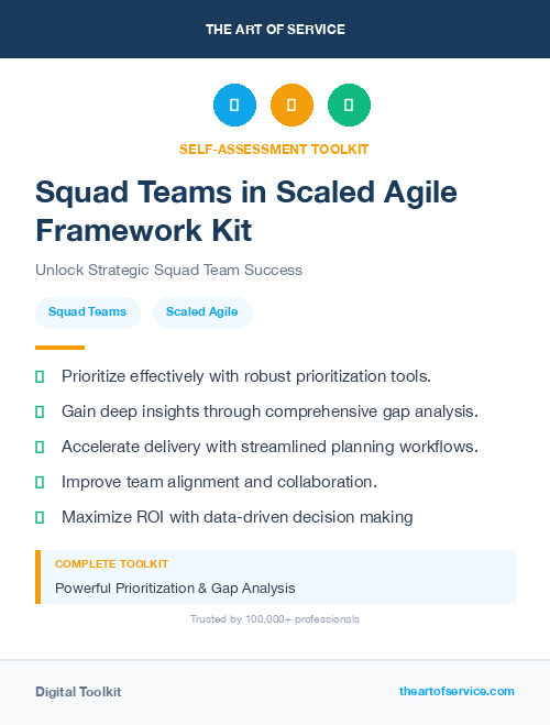 Squad Teams in Scaled Agile Framework Kit