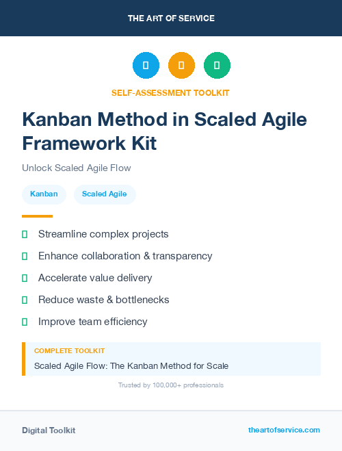 Kanban Method in Scaled Agile Framework Kit