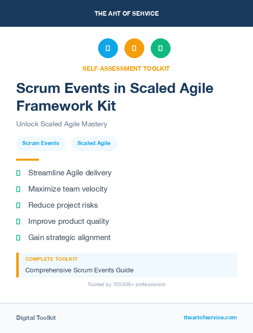 Scrum Events in Scaled Agile Framework Kit