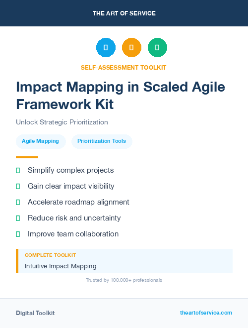 Impact Mapping in Scaled Agile Framework Kit