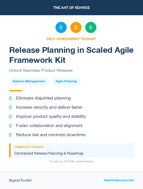 Release Planning in Scaled Agile Framework Kit