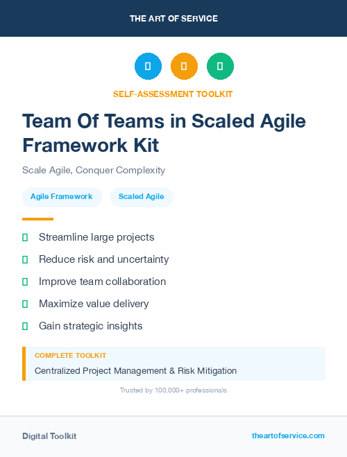 Team Of Teams in Scaled Agile Framework Kit