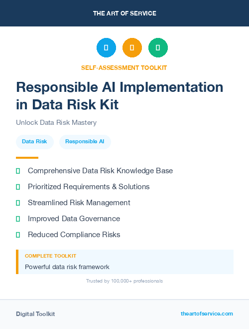 Responsible AI Implementation in Data Risk Kit