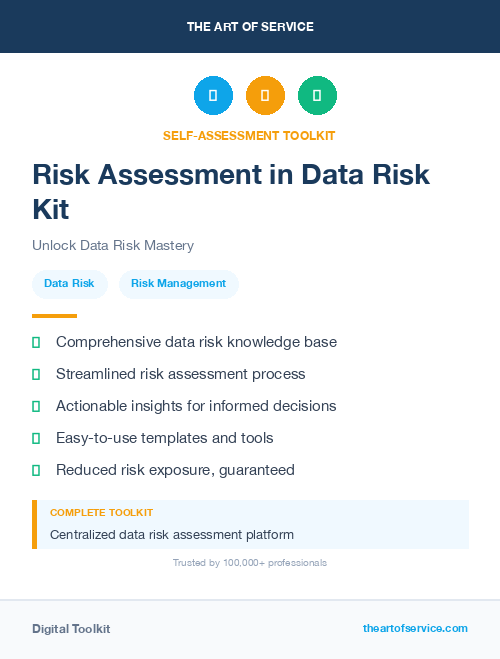Risk Assessment in Data Risk Kit