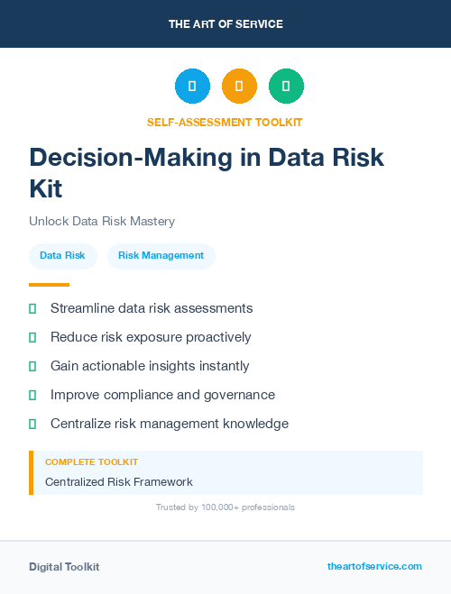 Decision-Making in Data Risk Kit