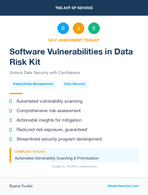 Software Vulnerabilities in Data Risk Kit