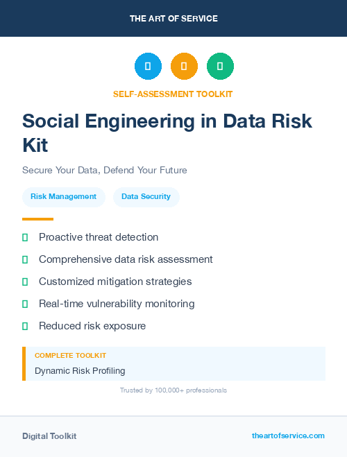 Social Engineering in Data Risk Kit