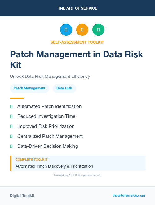 Patch Management in Data Risk Kit