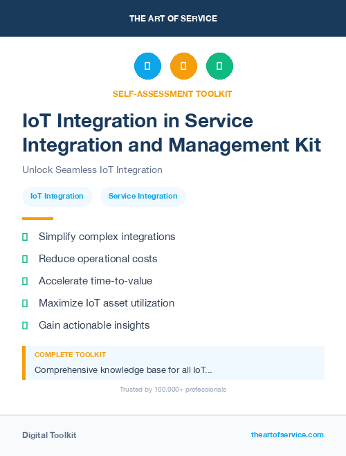 IoT Integration in Service Integration and Management Kit