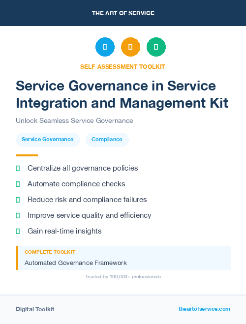 Service Governance in Service Integration and Management Kit