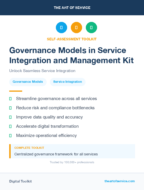 Governance Models in Service Integration and Management Kit
