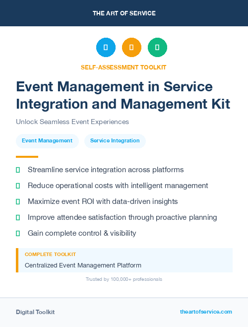Event Management in Service Integration and Management Kit