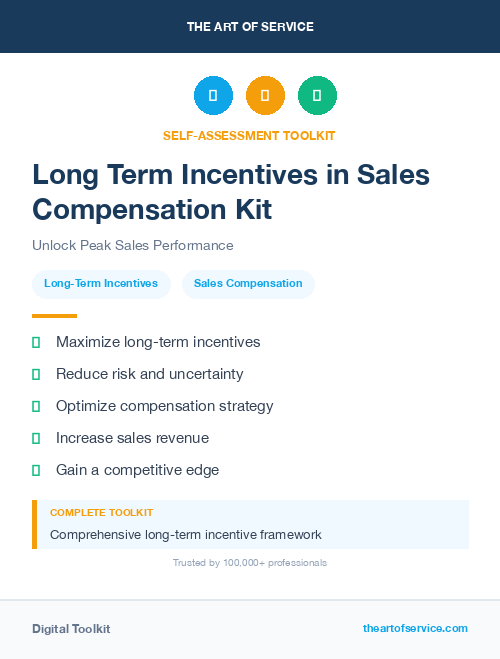 Long Term Incentives in Sales Compensation Kit