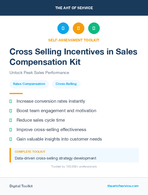 Cross Selling Incentives in Sales Compensation Kit