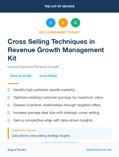 Cross Selling Techniques in Revenue Growth Management Kit