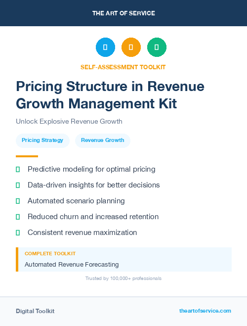 Pricing Structure in Revenue Growth Management Kit
