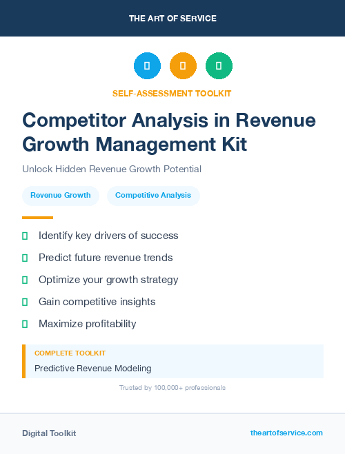 Competitor Analysis in Revenue Growth Management Kit