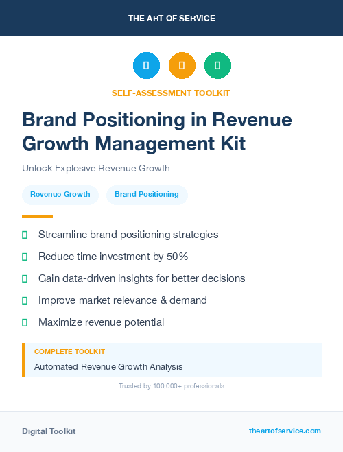 Brand Positioning in Revenue Growth Management Kit