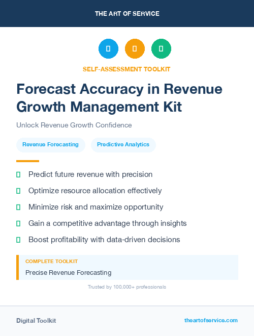 Forecast Accuracy in Revenue Growth Management Kit
