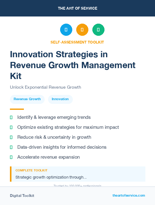 Innovation Strategies in Revenue Growth Management Kit