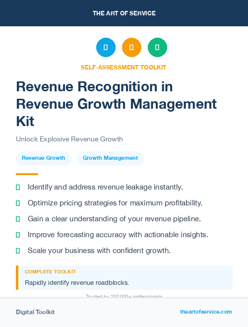 Revenue Recognition in Revenue Growth Management Kit