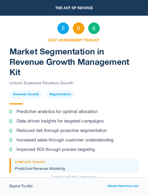 Market Segmentation in Revenue Growth Management Kit